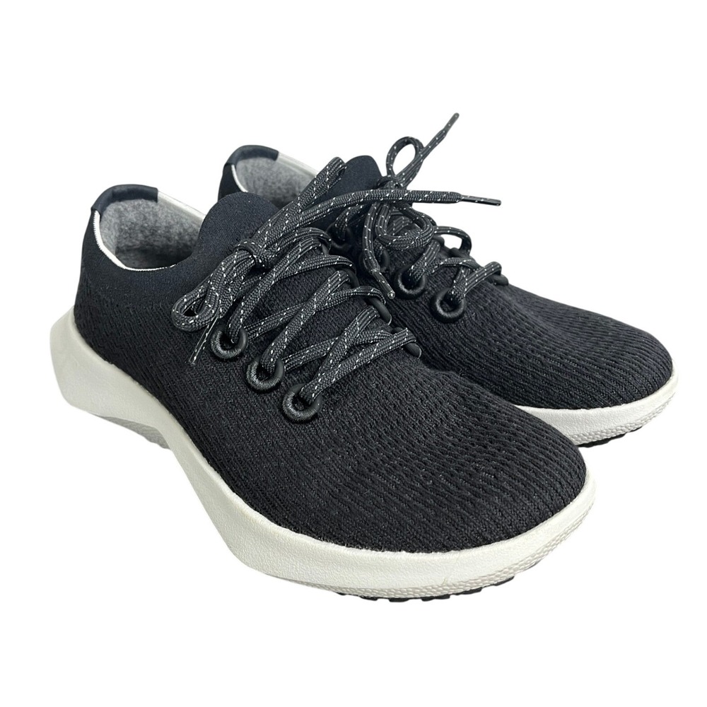 Allbirds Tree Dasher 2 TD2 Womens 8.5 Black White Running Shoes Sneakers
